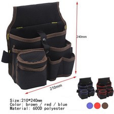 Electrician Waist Pocket Toolkit Belt Tool Pouch Bag Canvas Hardware Holder Bag