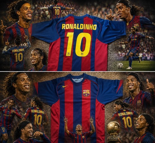 Barcelona ronaldinho shirt - ronaldinho,