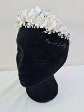 White flower crown tiara