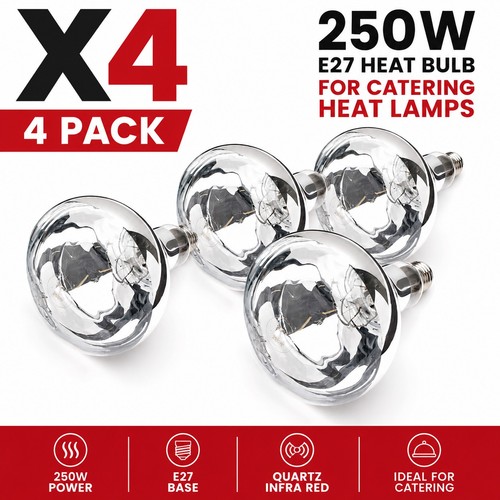 Pack 250w e27 heat - 4x,