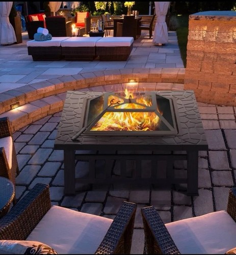 Outdoor square fire - outdoor, pit