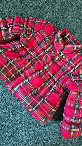 Monnalisa red plaid quilted - plaid,