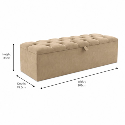 Ottoman storage box - storage, plush