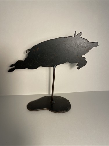Handmade flying pig cast iron - flying,