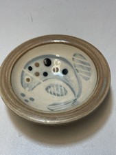 Unusual Studio Pottery Bowl Fish Bredon Pottery Signed 