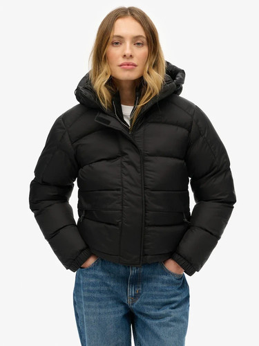 Superdry womens black hooded - black, 5