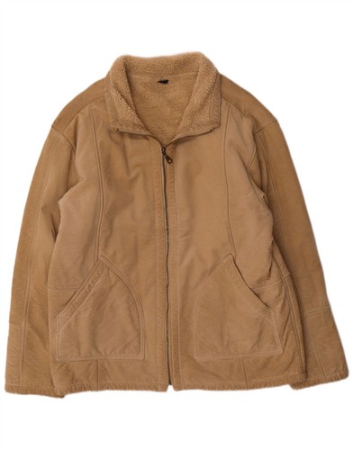 Vintage mens bomber shearling - bomber,