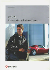 Vauxhall VX220 Accessories & Merchandise 2000-01 UK Market Sales Brochure