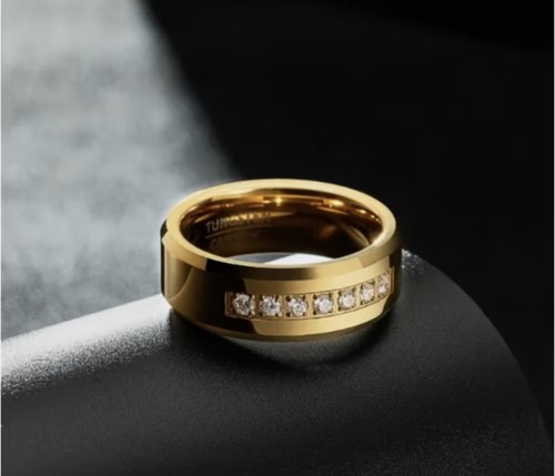 Tungsten carbide gold celtic - tungsten,