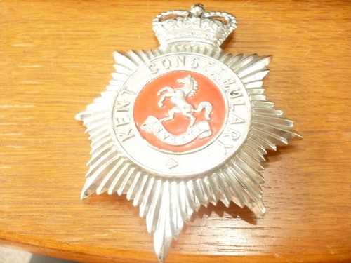 Kent constabulary helmet - helmet, badge