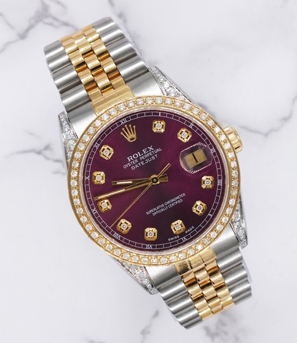 Rolex datejust 36mm purple - datejust,