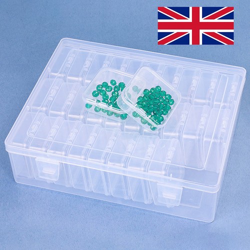 Bead organizer box small clear - bead,