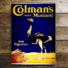 Colman's Mustard ostrich-