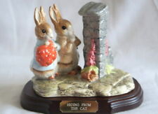 Beswick Hiding From the Cat Peter Rabbit  Benjamin Tableau Beatrix Potter Ltd Ed