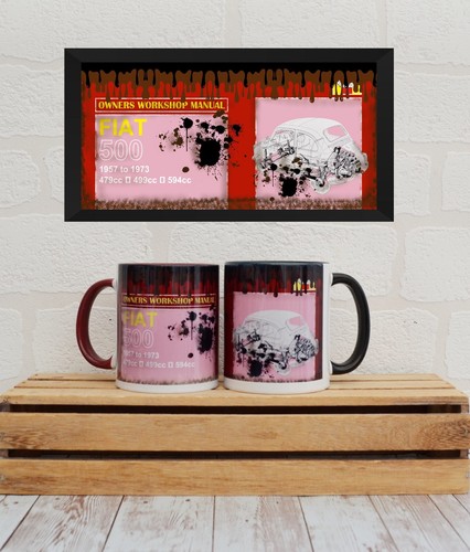 Fiat 500 mug - fiat, mug,