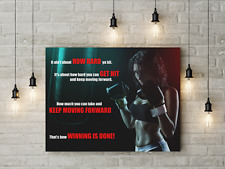 ROCKY BALBOA QUOTE LARGE CANVAS WALL ART PRINTS / PICTURE / PRINT BOXING MOVIE