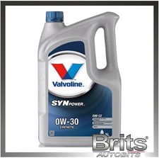 Valvoline SynPower ENV C2 0W-30 0W30 Fully Synthetic Engine Oil - 5L 5 Litres