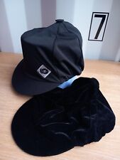 2 x Charles Owen & Shires Black Riding Hat Helmet Cover Medium 58-62cm 