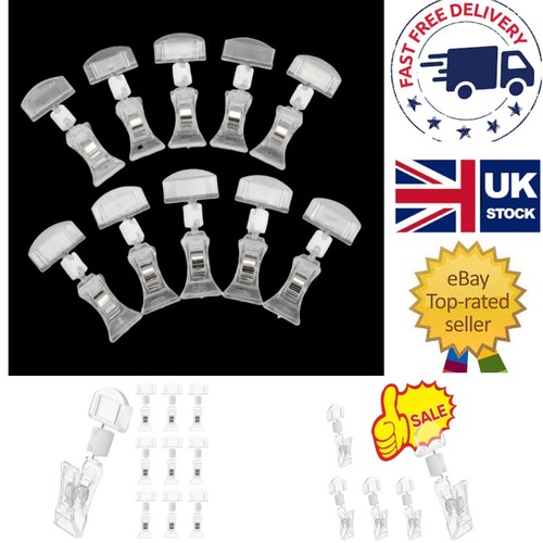 Acrylic sign clip - -, 10pcs
