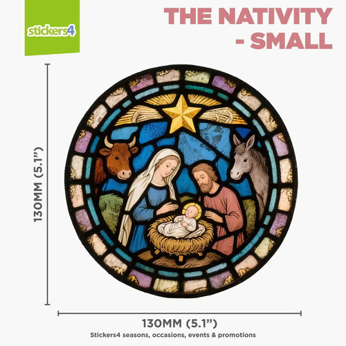 The nativity stained glass - nativity,
