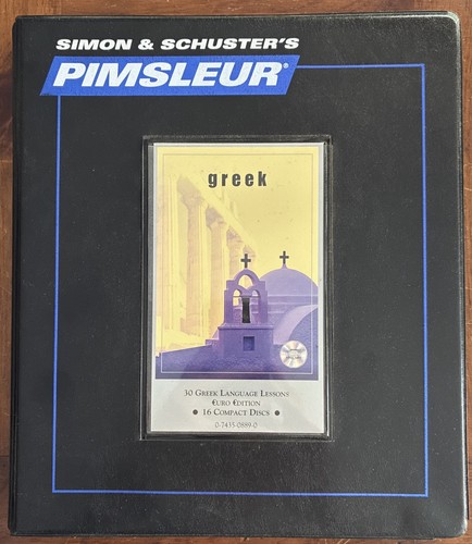Pimsleur greek euro edition - pimsleur,