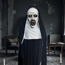 Scary nun latex mask - latex, –