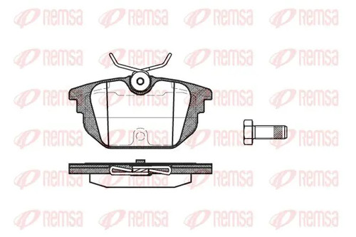 Brake pads rear - brake,