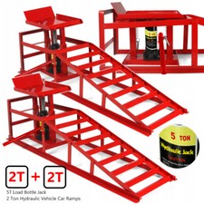 2x 2T Hydraulic Car Ramps