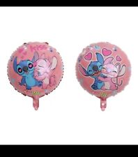 2 X 18" Pink Stitch Foil Balloons Kids Happy Birthday Party Decorations