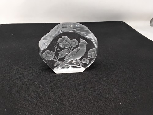 Dartington crystal signed - signed, a