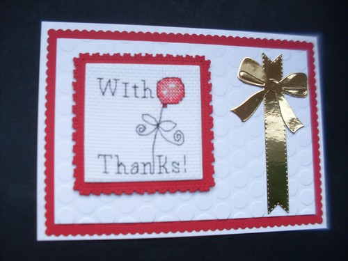 Hand made completed cross - hand,