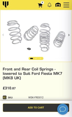 White line lowering springs - white,