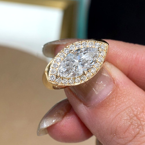 0tcw marquise cut - 2.0tcw, moissanite