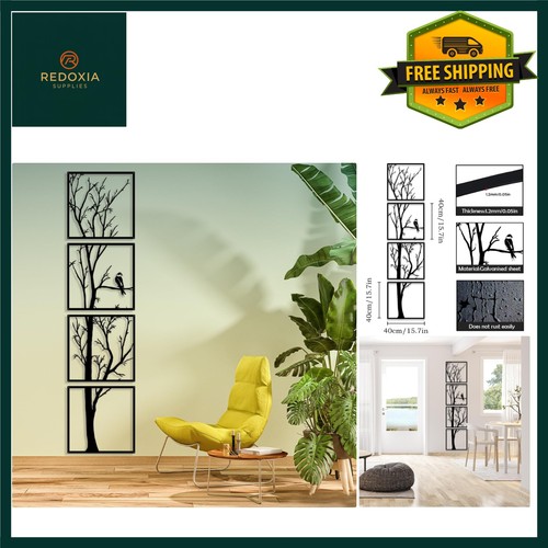 Elegant metal tree branch - tree, wall
