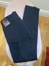 HUGO BOSS MENS 708 SUPER BLACK SLIMFIT JEANS BY HUGO SZ 33/34 BNWT RRP £119 ❤️