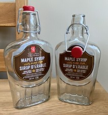 2 x Empty Maple Syrup Bottles with Swing Tops
