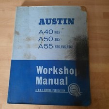 Vintage Austin A40 A50 A55 original official BMC Car workshop manual