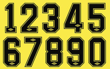 Sheffield United Umbro 80s Felt Football Shirt Soccer Numbers Heat Jersey Retro