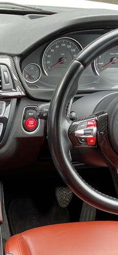 Red steering wheel buttons - steering,