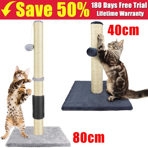 Cat scratching post natural - scratching,