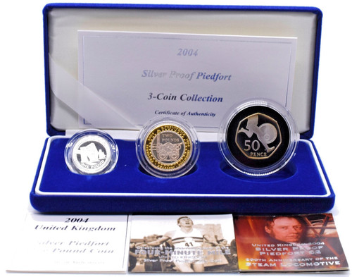 2004 silver proof piedfort - 2004, 3