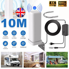 6000 Miles HD TV 1080P Outdoor HD 4K Digital TV Antenna 360° Signal Amplified A+