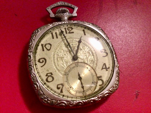 Elgin open face pocket watch - elgin,