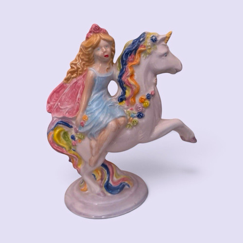 Multicolour ceramic girl - ceramic,