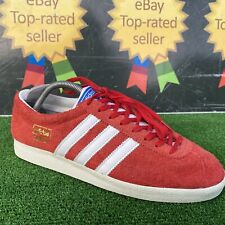 Rare 2020 Adidas Originals Gazelle Vintage Men,s  Red,White Trainers UK 9