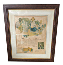 Lifebuoy Health Soap Advert 1925 Track Why America Wins Olympics Ad