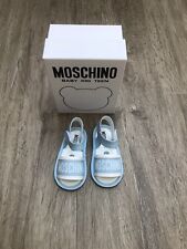 MOSCHINO baby blue sandals
