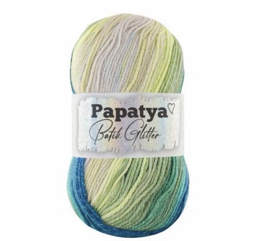 Papatya batik glitter yarn - papatya, dk