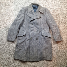 Harris Tweed Coat Mens Large