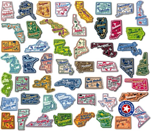 Premium state map - u.s.,